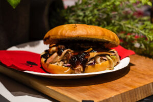 Asia Pulled Chicken Burger