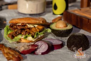 BBQ Bacon Bagel Burger