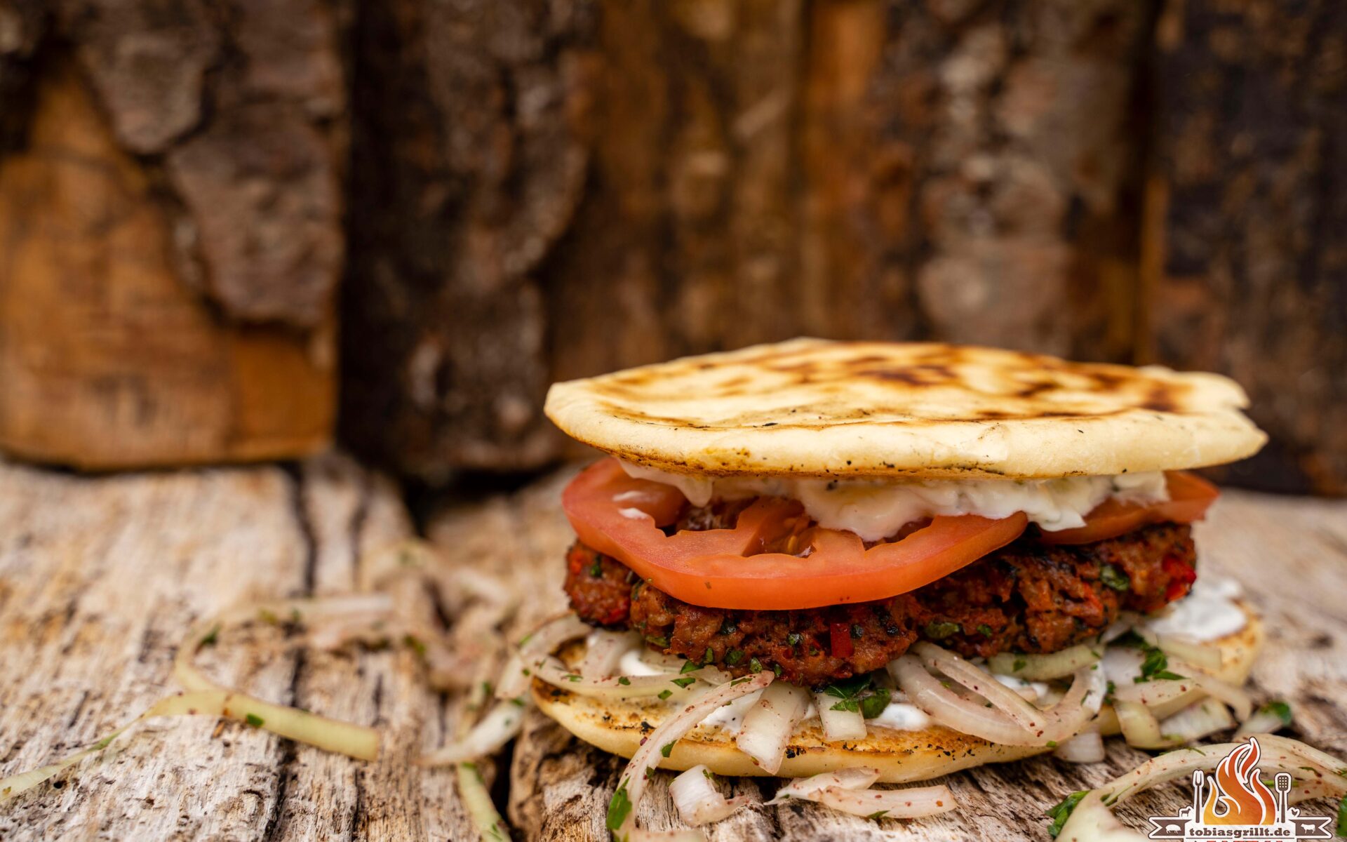 Adana Burger von der BBQ Disk