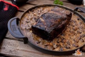 Roastbeef in Champignon Rahmsoße