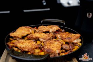 Hähnchen Pfanne mit Curry