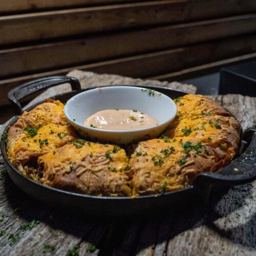 Cheeseburger Sonne als perfekte Fingerfood