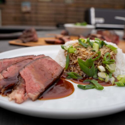 schnelles Teriyaki Steak vom Grill