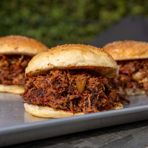 Chopped Beef Brisket Cheeseburger