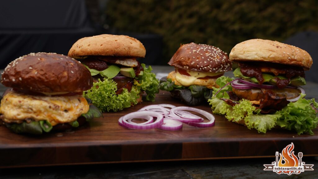 Burger-Ideen für den SuperBowl: Laugen-Bun oder Brioche? Das ultimative Rezept-Duell!