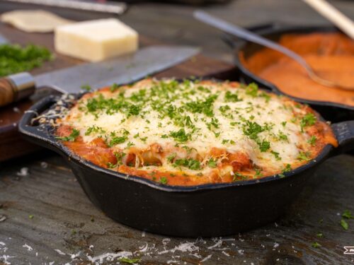 Maultaschen-Lasagne vom Grill