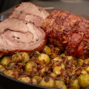 Pfefferspießbraten vom Grill