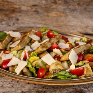 Maultaschen Salat vom Grill