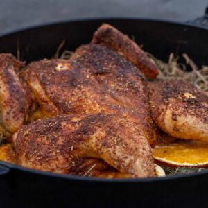 Roadkill Kikok Hähnchen aus dem Dutch Oven